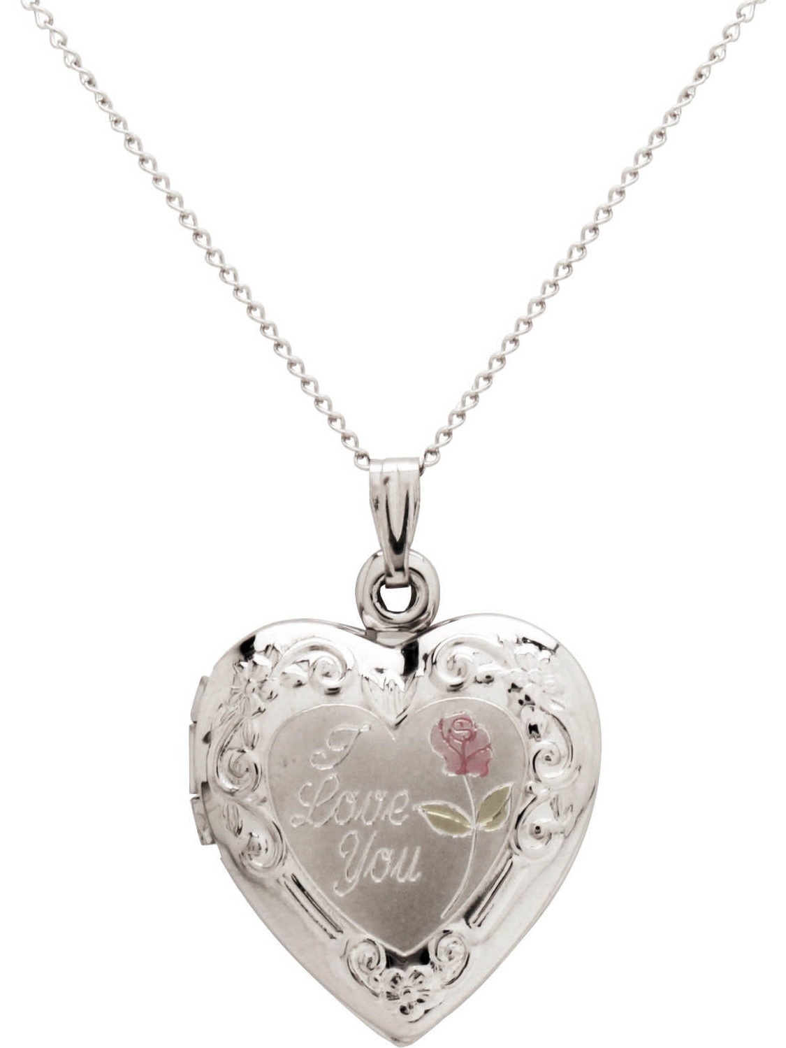 DEMDACO Forever in My Heart Cardinal Locket Silver Plated 18" Pendant Necklace